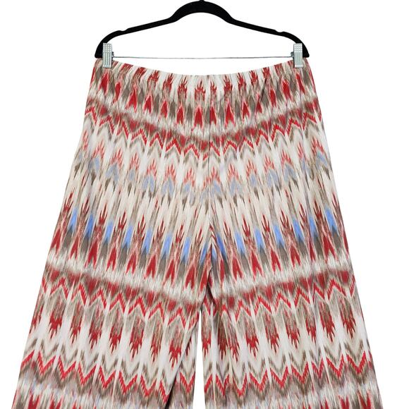 Chicos Womens Easywear Pull On Palazzo Pants Size Large Southwestern Aztec Print - Picture 5 of 11
